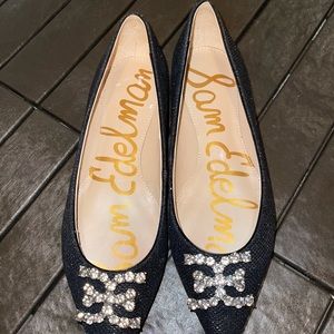 Sam Edelman Sally Women's FLATS Black Mesh